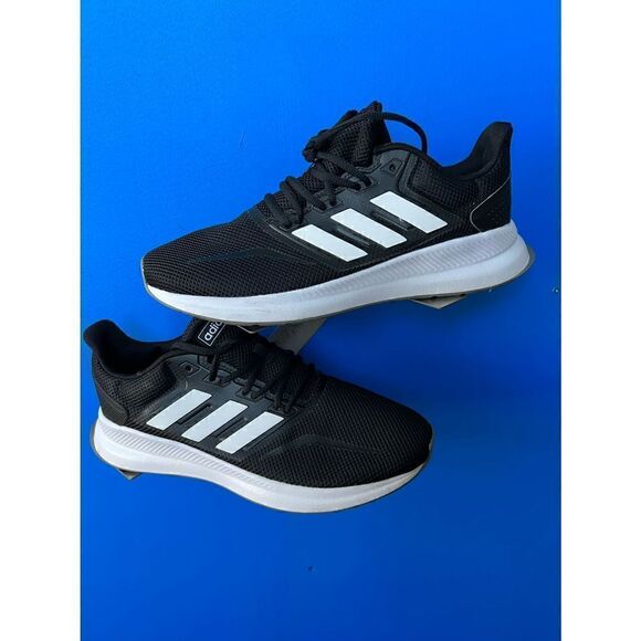 Adidas F36218 Falcon Running Shoes Black Athletic Sneaker Light Weight Size 9.5 - Picture 1 of 6